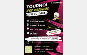 Tournoi des vacances du Botoret - Édition 1